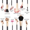 Z'OREYA Premium Travel makeup brush set 12 pieces essential Cosmetic