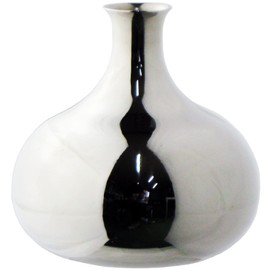 Nagao Tsubamesanjo Single Vase, Urn Shaped 3.1 inches (8 cm), 18-8 Stainless Steel, Made in Japan