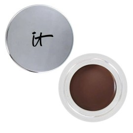 IT COSMETICS BUILD-A-BROW WATERPROOF 5-IN-1 CREME GEL STAIN .12 OZ -  DARK BROWN