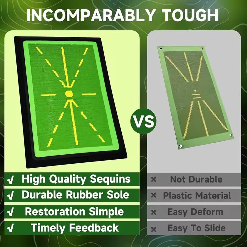 Golf Practice Mats, Golf Hitting Swing Path Mats Feedback with