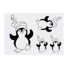 4 x 'Christmas Penguin' Temporary Tattoos - Water Resistant, Skin-Safe,