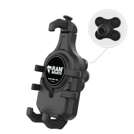 RAM MOUNTS Quick-Grip Pro Phone Holder with B-Size (1") Ball & Vibration Damper RAM-HOL-PD5BVU