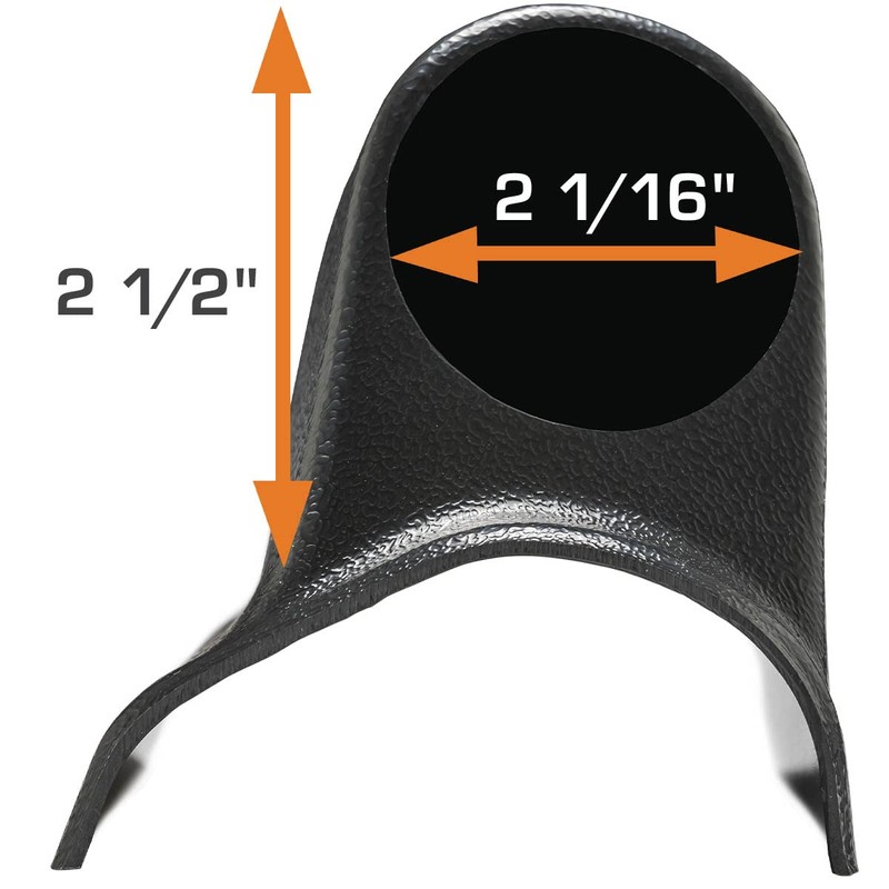 GlowShift Universal Fitment Black Single Pillar Gauge Pod Holder -