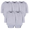 Gerber Unisex Baby Long Sleeve Solid Onesies Multi-Pack Interlock 180