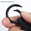 Magnetic Retractable Keychain Stainless Steel Wire Easy Pull Buckle Carabiner