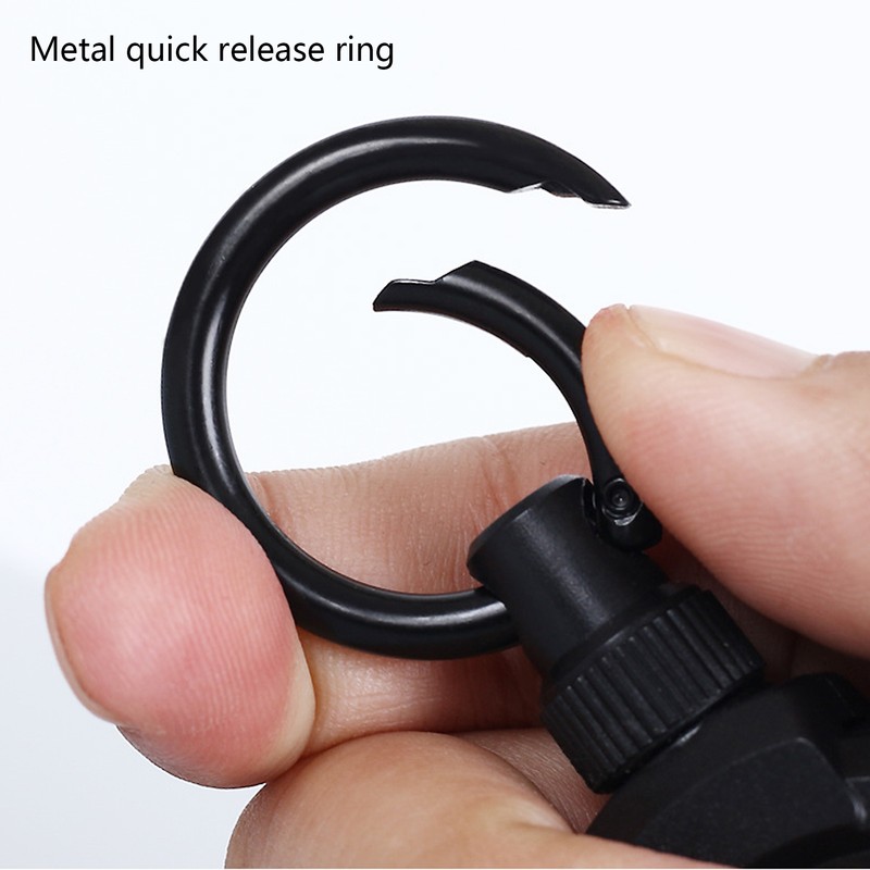 Magnetic Retractable Keychain Stainless Steel Wire Easy Pull Buckle Carabiner
