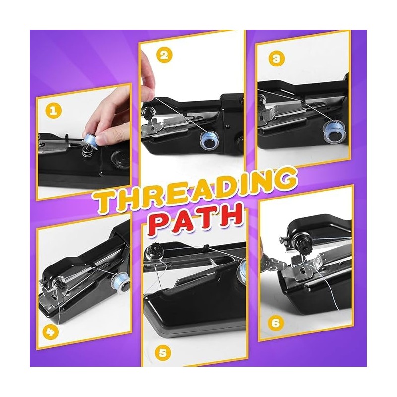 Handheld Sewing Machine, Easy to Use Portable Electric Sewing Machine