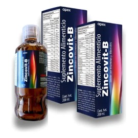 Zincovit-b Suplemento Multivitaminico Con Zinc Y B12 Pack 2 Naranja Limn