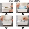 Wipes Dispenser,Non-Slip Wipes Case,Flushable Wipe Container with Sealing Design Lid,Wipes