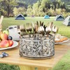 YIUKEA 360° Rotating Utensil Caddy - Silverware Cutlery Caddy Holder