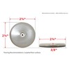 Shepherd SlideGlide 2-3/4" Round Adhesive Furniture Sliders for Carpet, Heavy-Duty