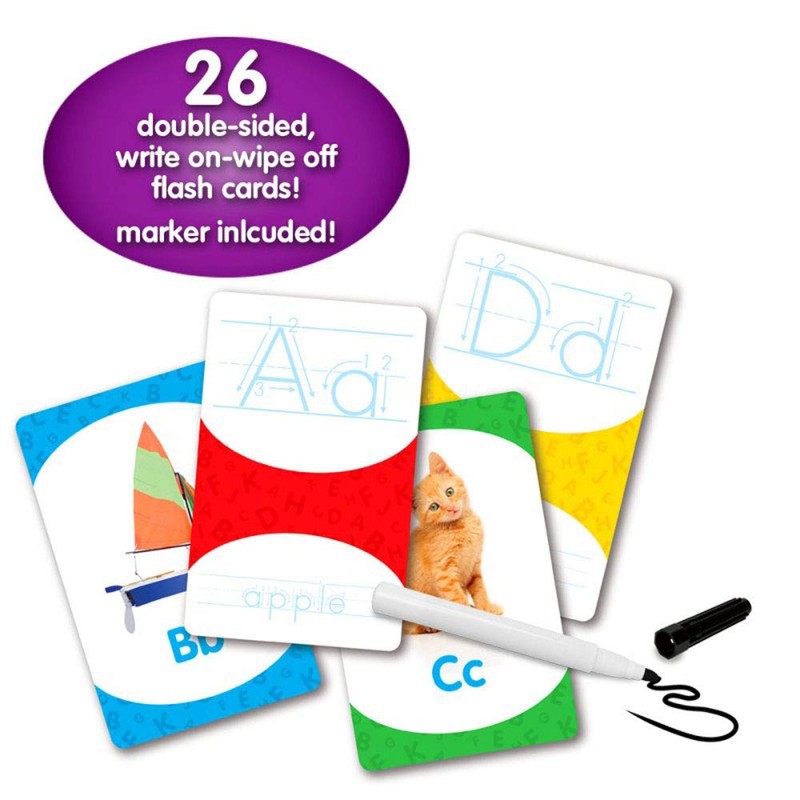 Ego Write and Erase Flash Card, Genuine Letters