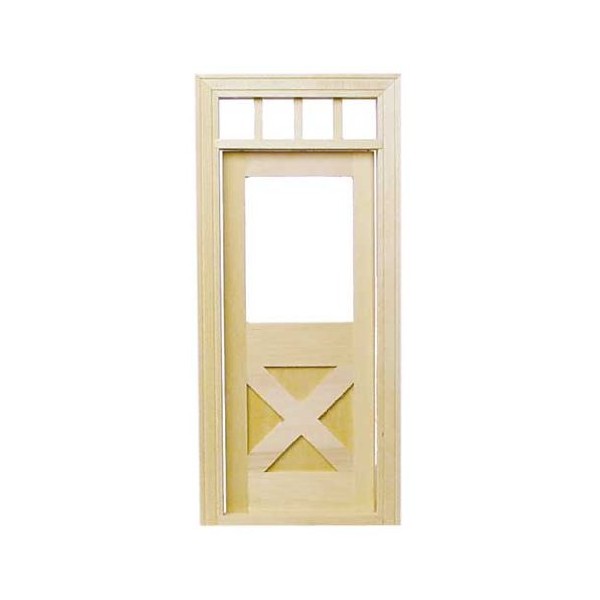 Dollhouse Miniature Crossbuck Door