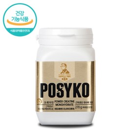 Pacico Power Creatine 270g (powder) health supplement, 270g, 1 piece / 파시코 파워크레아틴270g(분말) 헬스 보충제, 270g, 1개