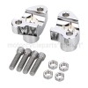 Unbranded 1.7" Chrome Handlebar Risers Bottom For Harley Softail Slim