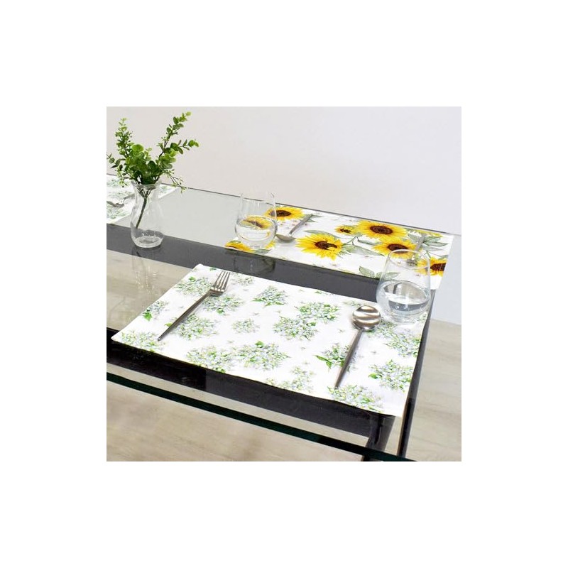 Style Decor W2904400 Laminated Placemats, Stylish, Set of 2, Waterproof,