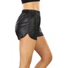 ToBeInStyle Women’s Wet Look Shiny Metallic Dance Boyshorts, Metallic Faux