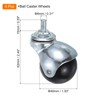 uxcell 2 Inch Ball Caster Wheels, 4pcs Threaded Stem Caster