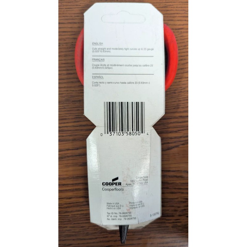 Wiss 1 PIECE - WISS V13 METAL CUTTING SNIPS NEW