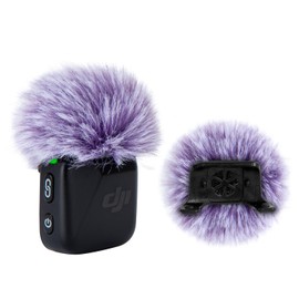 SUNMON Furry Mic Windscreen for DJI Mic Mini, Furry Mic Cover Pop Filter Compatible with DJI Mic Mini Wireless Mic, Reduce Wind Noise Improve Sound Quality (Purple)