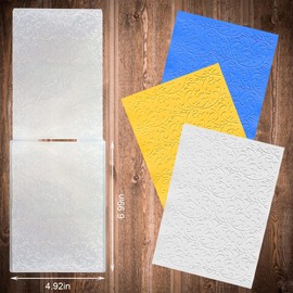 Hying Vines Leaves Plastic Embossing Folders for Card Making, 3D Textured Branch Leaves Lace Embossing Folder DIY Craft Template Folders for Scrapbooking Photo Album Decorations, 7.0 × 4.8 Inch