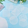 WEBEEDY 20 Styles Sashiko PET Stencils Reusable Geometric Square Circle
