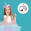 DVAVA unicorn necklace for girls 4-6 Unicorn Birthstone Necklaces for