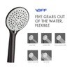 VBFF Shower Slide Bar Handheld Shower Head with Hose, 5-Function