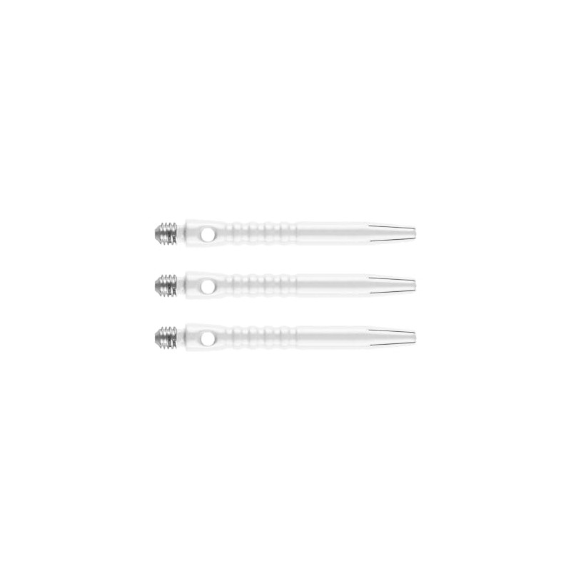 RED DRAGON Hip-Grip Aluminium Medium White Dart Stems (Shafts) -
