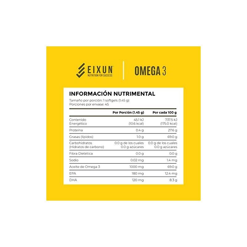 Omega 3 Suplemento Alimenticio a Base de Aceite de Salmón