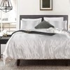 Fashion White Duvet Cover Set Double Size Silk Like Satin