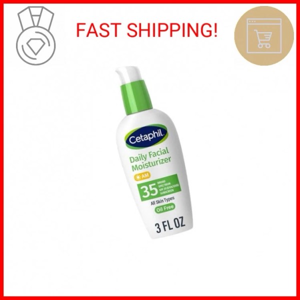 Cetaphil Face Moisturizer, Daily Oil Free Facial Moisturizer with SPF