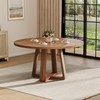IDEALHOUSE Round Dining Table for 4-6 People, 47 Inch Wooden