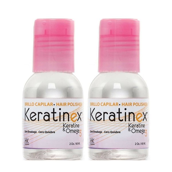 2-PK Keratinex Capillar Shine & Hair Polisher Drops with Keratin Omega 3