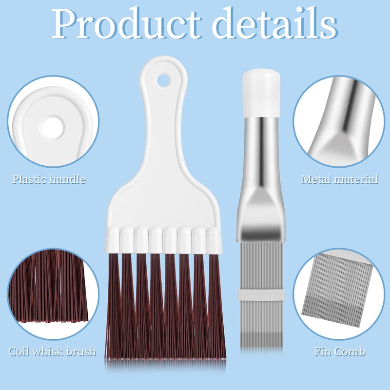 Pimoys 3 in 1 Set Air Conditioner Condenser Fin Comb,