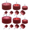 14 Pack Rocaris Buffing Flap Wheels - 7 Size Flap