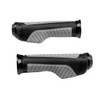 MotorToGo 7/8" Gray Handlebar Gel Hand Grips with Black End