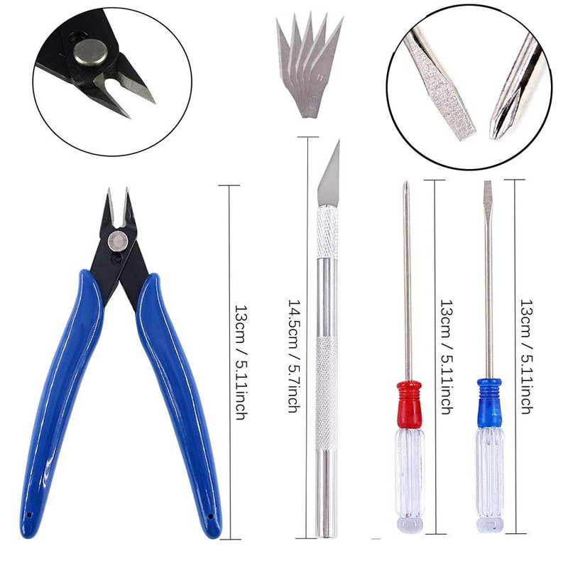 Qovydx 44Pcs Gundam Tools Kit Gunpla Tools Gundam Model Kit