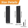MOROBOR 2pcs Rectangular Recessed Sliding Door Pulls Matte Black Flush