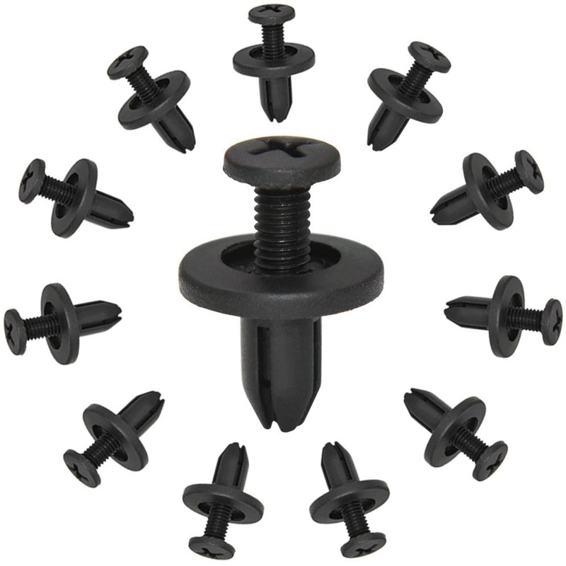 QZKJQDD 6 mm Expansion Rivets Plastic, Mudguard Rivets, Mounting Clips,