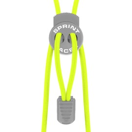 Sprint-Laces - Elastic Shoe Laces for Running, Triathlon, Trekking, Fitness, Leisure, etc. Colour: Neon Yellow