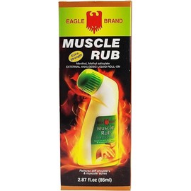 1 Pack - Eagle Essentail Muscle Rub Oil - Dau Xoa Bop Hieu Con O - 85mL per Bottle - Made in Singapore