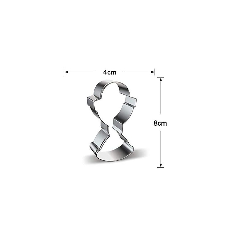 Aeyistry 3 Pcs Different Shapes Stainless Steel Cross Cookie Cutter,Easter