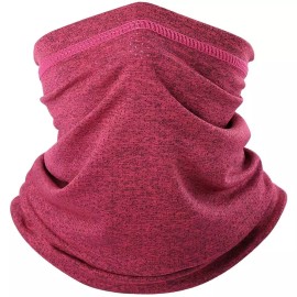 Unbranded Neck Gaiter Bandana Face Mask Sun Cooling Scarf Gator Cover Head for Men Women - Red