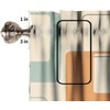 JESTRONRY Mid Century Window Valance Curtain for Bedroom Kitchen, Retro