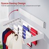 SOLVESTIS Wall Mounted Drying Rack 40", Foldable Laundry Drying Rack