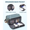 WANDF Toiletry Bag for Men Travel Toiletry Organizer Canvas and