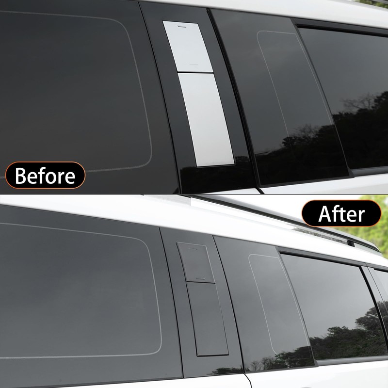 YOUTOOCAR C Pillar Trim Covers Rear Side Window Outer Pillar