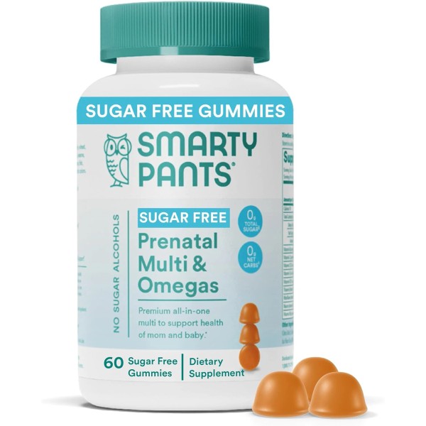 Smartypants Prenatal NO Sugar Omega 3 D3 C B12 B6