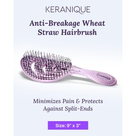 Detangling Hair Brush for Women - Gentle Scalp Massaging Hairbrush for Women With Flexible Paddle - Detangler Brush for Thin, Thick, Curly, Straight, and All Other Womens Hair Types by Keranique